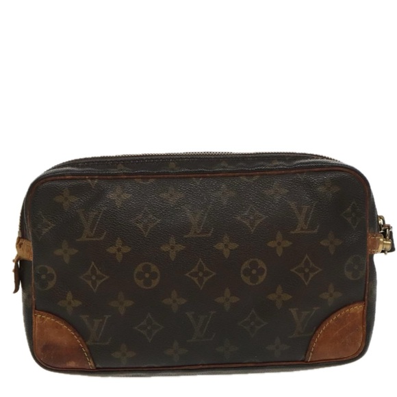 LOUIS VUITTON Monogram Marly Dragonne GM Clutch Bag M51825 LV Auth 96536 - Picture 2 of 16